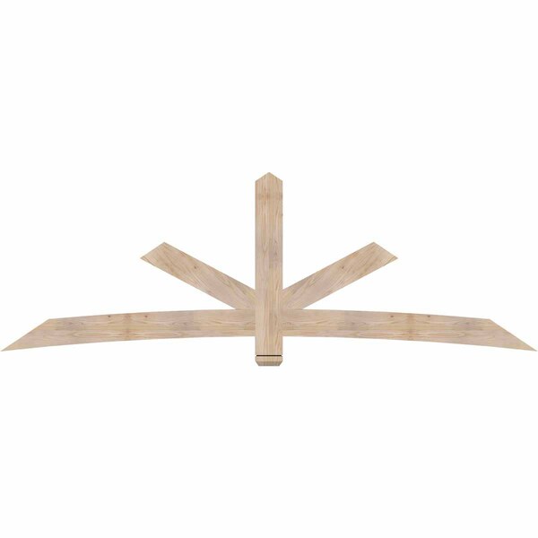 Ekena Millwork Alberta Smooth Timber Gable Bracket, Douglas Fir, 108"W x 36"H x 1 1/2"D x 5 1/2"F, 8/12 Pitch GBW108X36X0206ALB00SDF - main